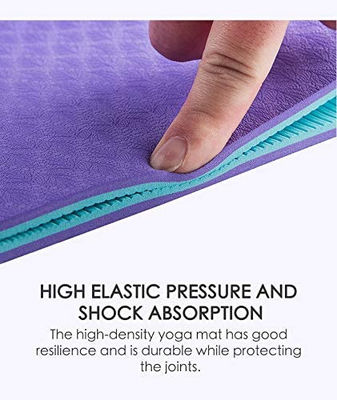 De Yoga Mat Double Sided Different Texture van de scheurweerstand TPE