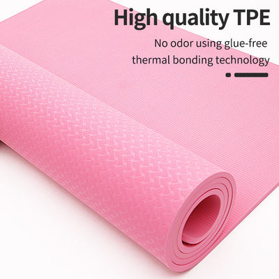 Professionele Sgs Verklaarde Materiële de Yogamat 6mm van TPE voor de Oefeningen van Pilates en van de Vloer