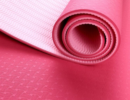 Professionele Sgs Verklaarde Materiële de Yogamat 6mm van TPE voor de Oefeningen van Pilates en van de Vloer