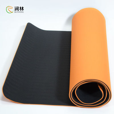 Vrouwenmannen 183*61cm TPE-Oefeningsmat, Dikke Grote Yoga Mat With Carrying Strap