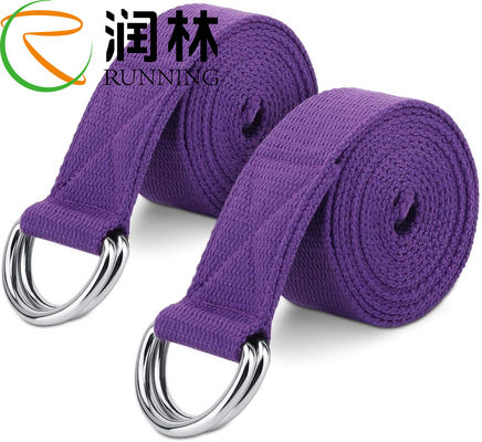 Polyester de Katoenen Flexibiliteit van D Ring Yoga Strap Stretches For en Fysieke Therapie