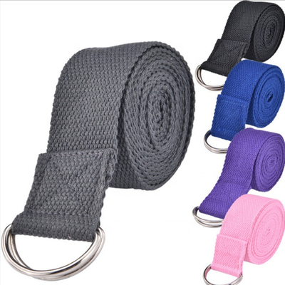 D Ring Cotton Belt Loops Fitness Regelbare de Riem van de de Douaneyoga van Rekbanden