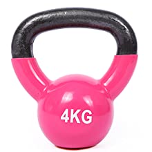 De roze Sterkte die van het Lichaams Stevige Gietijzer Kettlebell voor de Training van de Huisgymnastiek opleiden 4