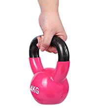 De roze Sterkte die van het Lichaams Stevige Gietijzer Kettlebell voor de Training van de Huisgymnastiek opleiden 10