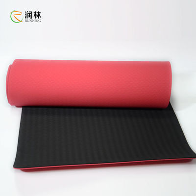 De Yoga Mat Anti Tear Non Slip van de Pilatesgeschiktheid TPE met Groeperingstekens