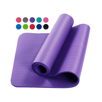 De openluchtyoga Mat Solider Color Anti Tear Antislip 183*61*1CM van Gymnastiekpilates NBR