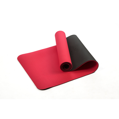 Aangepaste Druktpe Yoga Mat Single Color 6mm voor Geschiktheid